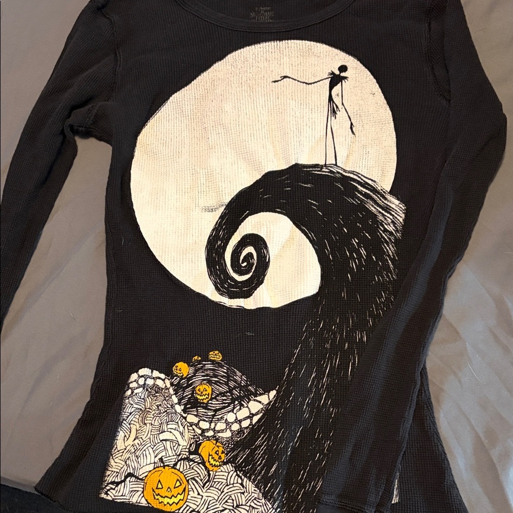 Vintage Nightmare Before Christmas Thermal Shirt